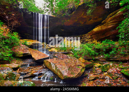 Van Hook Falls, Daniel Boone National Forest, KY. Banque D'Images