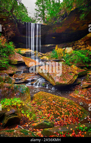 Van Hook Falls, Daniel Boone National Forest, KY. Banque D'Images