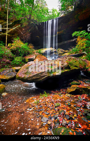 Van Hook Falls, Daniel Boone National Forest, KY. Banque D'Images