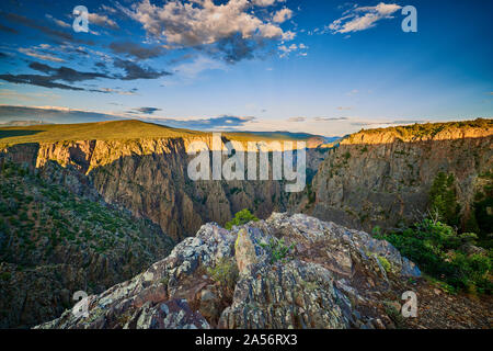 Black Canyon of the Gunnison. Banque D'Images