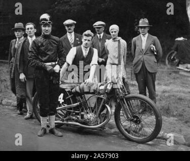 Brough Superior, Le Vack, Montlhery 1924. Banque D'Images