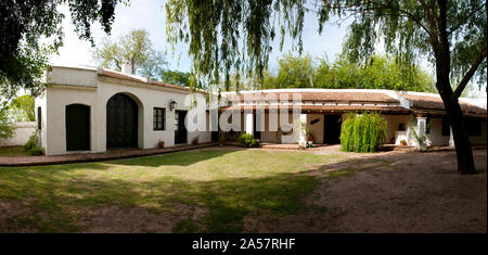 Cour de Museo Gauchesco Ricardo Guiraldes, San Antonio de Areco Partido, Province de Buenos Aires, Argentine Banque D'Images