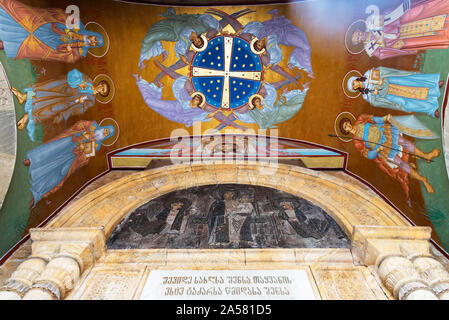 Intérieur de la Cathédrale Sioni (Cathédrale de Saint Mary de Sion). Tbilissi, Géorgie. Caucase Banque D'Images