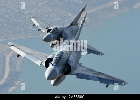 La FORCE AÉRIENNE GRECQUE DE 114 avions Mirage 2000 D'AILE. Banque D'Images