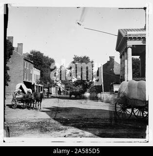 Warrenton, Va. rue en face de courthouse Résumé : Guerre civile sélectionné des photographies, 1861-1865 Banque D'Images