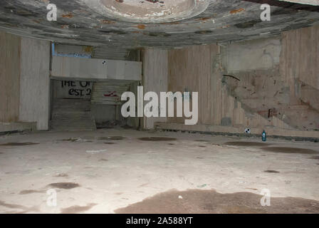 Le Monument Chambre du Parti communiste bulgare sur Buzludzha pic dans les montagnes des Balkans, la Bulgarie Banque D'Images