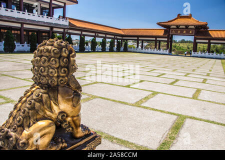 Zu Lai Temple, temple Bouddhiste le plus important en Amérique latine, Cotia, Sao Paulo, Brésil Banque D'Images