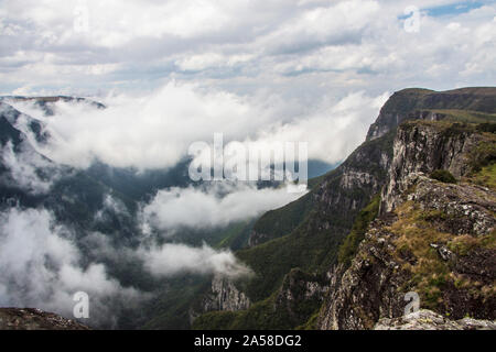 Canyon Fortaleza, Fortaleza canyon, Parque Nacional da Serra Geral, Cambará do Sul, Rio Grande do Sul, Brésil. Banque D'Images