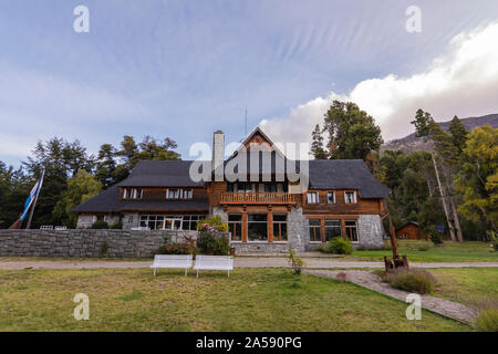 Hosteria Futalaufquen, Parc National Los Alerces, Argentine Banque D'Images