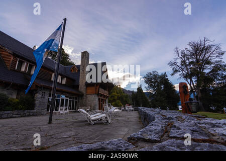 Hosteria Futalaufquen, Parc National Los Alerces, Argentine Banque D'Images