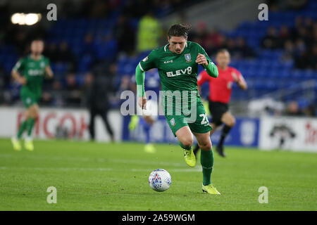 Cardiff, Royaume-Uni. 18 Oct, 2019. Adam Portée de Sheffield Wednesday en action. Match de championnat Skybet EFL, Cardiff City v Sheffield mercredi au Cardiff City Stadium le vendredi 18 octobre 2019. Cette image ne peut être utilisé qu'à des fins rédactionnelles. Usage éditorial uniquement, licence requise pour un usage commercial. Aucune utilisation de pari, de jeux ou d'un seul club/ligue/dvd publications. Photos par Andrew Andrew/Verger Verger la photographie de sport/Alamy live news Crédit : Andrew Orchard la photographie de sport/Alamy Live News Banque D'Images