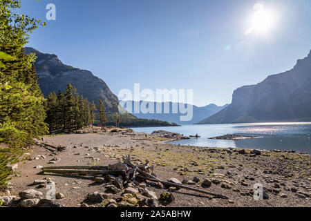 Le lac Two Jack rockies Banff Banque D'Images