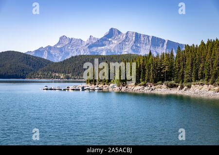 Le lac Two Jack rockies Banff Banque D'Images