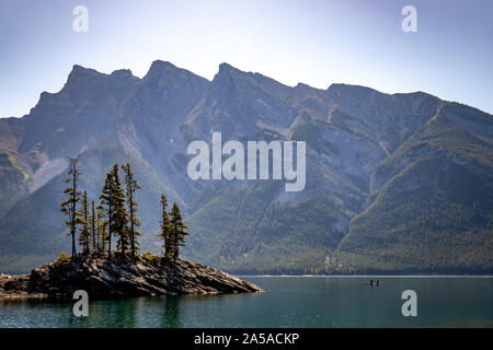Le lac Two Jack rockies Banff Banque D'Images