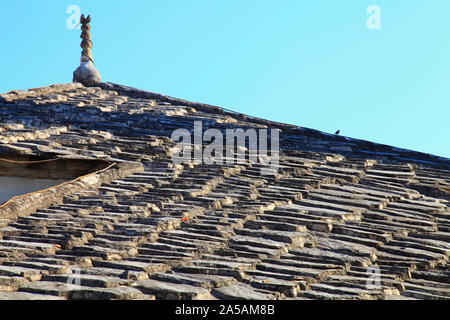 La Bosnie-Herzégovine, Mostar, Sarica Mosquée, pierre plate, toit Banque D'Images