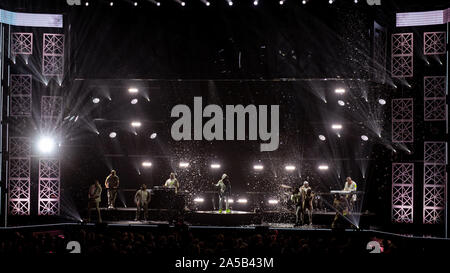 15 octobre 2019 à Nashville, Tennessee, USA : TobyMac au 50e GMA Dove Awards tenue à l'Université de Lipscomb Allen Arena de Nashville. (Crédit Image : © Jason Walle/Zuma sur le fil) Banque D'Images