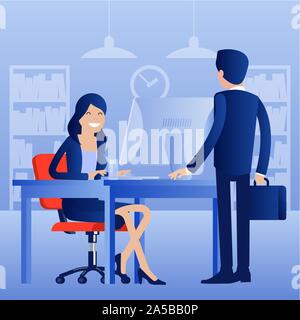 Concept des processus d'affaires Illustration de Vecteur