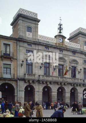 PLAZA DEL MERCADO CHICO-Mercado. Emplacement : Ayuntamiento. L'ESPAGNE. Banque D'Images