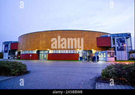 Ilshofen, Allemagne. 19 Oct, 2019. Basket-ball : Bundesliga, Hakro Merlins Crailsheim - BG Göttingen, tour principal, 4e journée, dans l'Arena Hohenlohe. Vue extérieure de l'arène. Credit : Uwe Anspach/dpa/Alamy Live News Banque D'Images