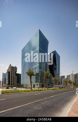 Utilisation mixte Opus hotel, bureaux et résidences, par Zaha Hadid, Dubaï, Émirats Arabes Unis Banque D'Images