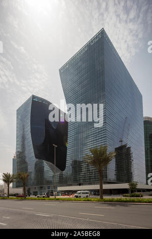 Utilisation mixte Opus hotel, bureaux et résidences, par Zaha Hadid, Dubaï, Émirats Arabes Unis Banque D'Images