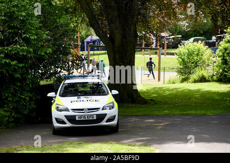 Voiture de police, en Angleterre Banque D'Images