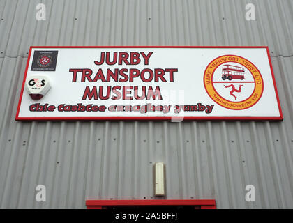 Jurby Musée des transports assurés par des bénévoles à l'ancienne base de la RAF à Jurby, Île de Man). R.-U. Banque D'Images