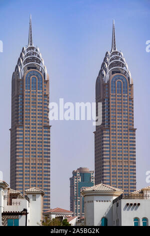 L'entreprise Central Towers, Dubaï, Emirats Arabes Unis. Banque D'Images