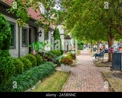 Biltmore Village de Asheville en Caroline du Nord, États-Unis Banque D'Images