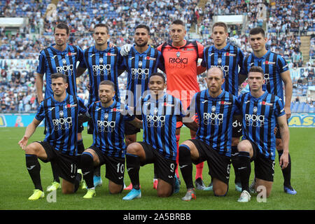 Rome, Italie. 19 Oct, 2019. Rome, Italie - le 19 octobre 2019:Atalanta équipe avant le match de football Serie A italienne entre SS Lazio et Atalanta, au Stade olympique à Rome le 19 octobre 2019. Agence Photo crédit : indépendante/Alamy Live News Banque D'Images