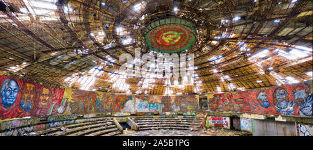 Buzludzha soviétique, siège du parti communiste en Bulgarie, prises en mai 2019 Banque D'Images