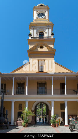 Cour intérieure de l'Histoire Nationale, Plaza de Armas, Santiago Centro, Santiago, Chili, Amérique du Sud Banque D'Images