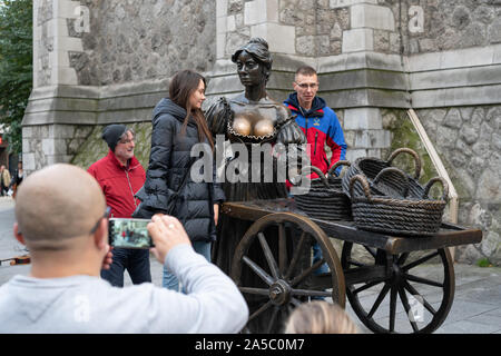 Statue de Molly Malone, la ville de Dublin, Irlande. Banque D'Images