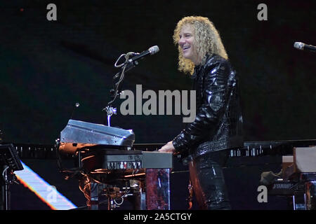 Rio de Janeiro, le 30 septembre 2019. Le claviériste David Bryan du groupe Bon Jovi, durant un spectacle au Rock in Rio en 2019 à Rio de Janeiro Banque D'Images