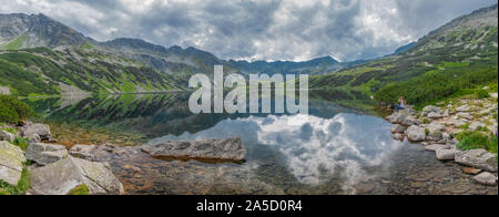 Vallée des cinq lacs polonais (Dolina Pięciu Stawów Polskich) Banque D'Images