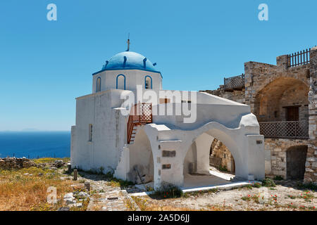 Saint George à Querini Château à Astypalea Island Banque D'Images