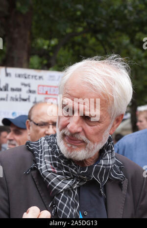 Jürgen, Grassmann Quds Day à Berlin,manifestations contre le sionisme, le gouvernement d'Israël et son occupation de Jérusalem Banque D'Images