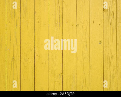 Fond texturé en bois peint jaune. Mur de bois abstrait. L'espace de copie, template vide pour le texte Banque D'Images
