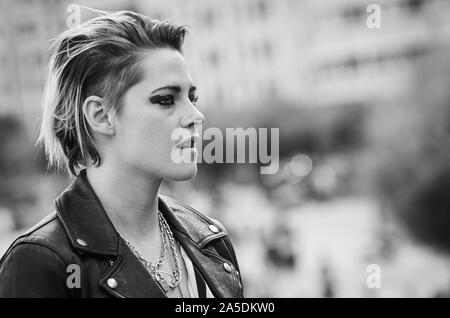 Kristen Stewart, lors de la séance photo au Festival international du film de San Sebastián (Espagne) du 67th au 20th septembre 2019. Photo : Alvaro Velazquez. Banque D'Images