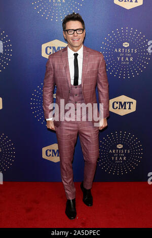 NASHVILLE, 10 - OCT 16 : Bobby Bones assiste à la CMT 2019 Artistes de l'année à Schermerhorn Symphony Center le 16 octobre 2019 à Nashville, Tennessee. Les célébrités assister à la CMT 2019 Artistes de l'année awards au Schermerhorn Symphony Center de Nashville, Tennessee. (Photo par Debby Wong/Pacific Press) Banque D'Images