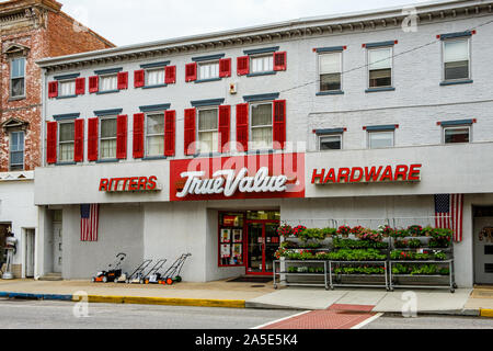 Ritters True Value Hardware, 25, rue Main Ouest, Mechanicsburg, Pennsylvania Banque D'Images