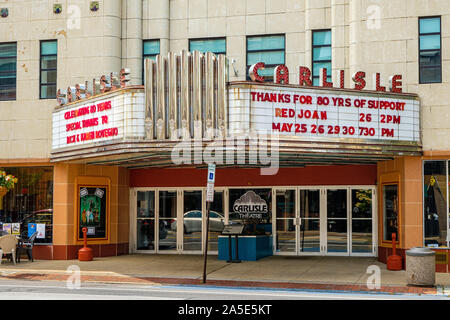 Carlisle Theatre, 40 rue de l'Ouest, Carlisle, New York Banque D'Images