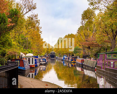 Regents Canal, la Petite Venise, Londres, Royaume-Uni. Banque D'Images