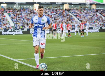 Saragosse, Espagne - Sep 25, 2019 : Oscar au cours de CD. Getafe - Athletic Bilbao. Stade de Butarque, Saragosse, Madrid, 25 septembre 2019. Banque D'Images