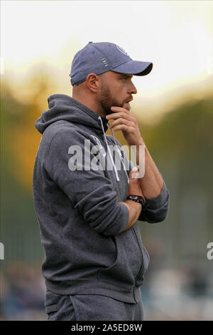 Francfort, Allemagne. 20 Oct, 2019. Stephan Lerch Manager de Vfl Wolfsburg lors de la Ligue des femmes 'Die Liga' match de football entre 1. FFC Francfort Vfl Wolfsburg et femmes au Stadion am Brentanobad le 20 octobre 2019 à Francfort, Allemagne (photo de Daniela Porcelli/SPP) SPP : Crédit Photo de la presse sportive. /Alamy Live News Banque D'Images