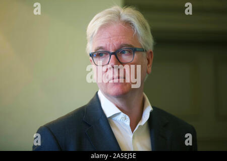 Edimbourg, Royaume-Uni, 10 Octobre 2019 : John Foley, directeur général, M&G, à un point de presse à l'hôtel Balmoral. Credit : TERRY MURDEN / Alamy Banque D'Images