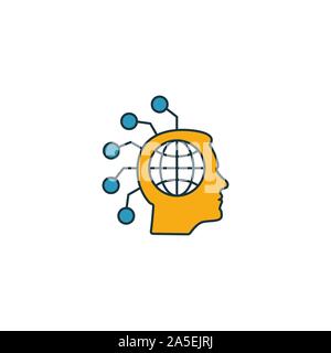 Digital Native icon set. Quatre éléments dans diférents styles à partir d'icônes fintech collection. Creative Digital native rempli d'icônes de couleur, contours, et Illustration de Vecteur