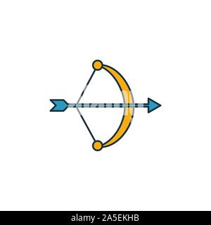 Tir à l'icon set. Quatre éléments dans diférents styles à partir d'icônes de miel collection. Tir à l'créative, remplie d'icônes et de couleur, symboles télévision Illustration de Vecteur