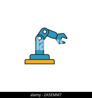 L'icône d'automatisation défini. Quatre éléments dans des styles différents de l'industrie 4.0 icônes collection. Icônes d'automatisation créatif rempli, contours, et d'une télévision couleur Illustration de Vecteur