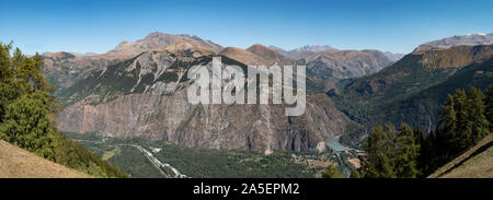 Vallée du Bourg-d'Oisans, France. Banque D'Images